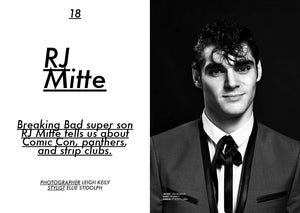 Founder of Mr Mullan's Apothecary styles RJ Mitte for Jon Magazine.